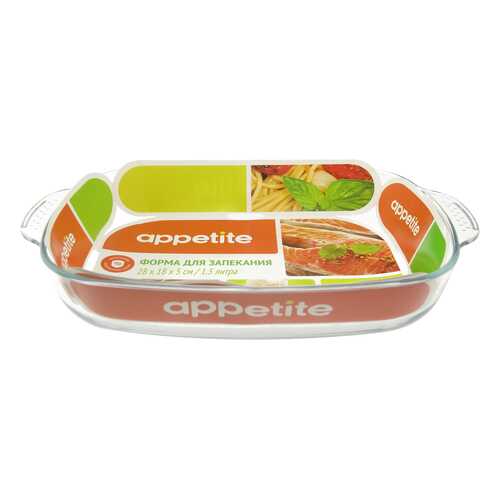 Форма стекл прям 28х18х5см/1,5л с руч ТМ Appetite в Самура