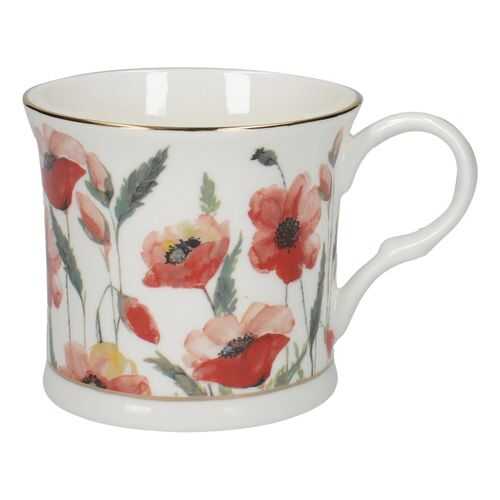 Кружка Kitchen Craft Golden Poppy с золотым кантом, 0,3л, 5233430 в Самура