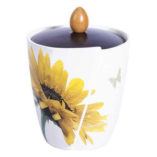 Банка для хранения Ceramiche Viva SUNFLOWER 13x13x18см в Самура