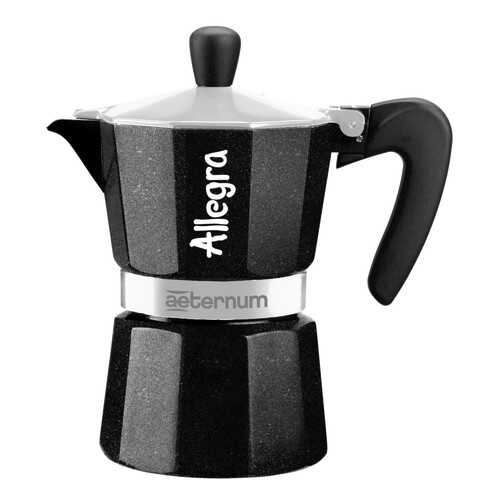 Кофеварка гейзерная AETERNUM/Bialetti Allegra чёрная на 6 чашек в Самура